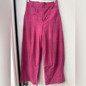 Anthropologie Maeve Colette Fuchsia Pants